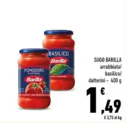 Conad City Sugo Barilla arrabbiata/basilico/datterini offerta