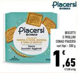 Conad City Biscotti e frollini Conad Piacersì offerta