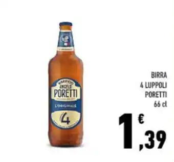 Conad City Birra 4 Luppoli Poretti offerta