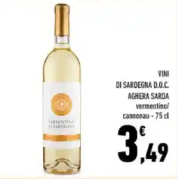 Conad City Vermentino di Sardegna Aghera Sarda offerta