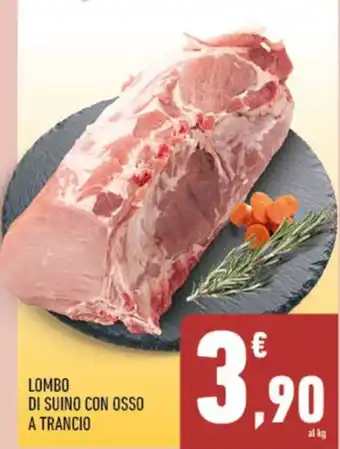 Lombo di suino con osso a trancio