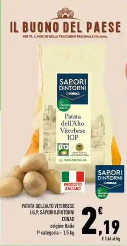 Conad City Patata dell'Alto Viterbese I.G.P. Sapori&Dintorni offerta
