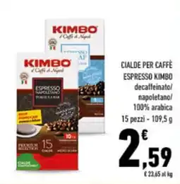 Conad City Cialde per caffè espresso Kimbo offerta