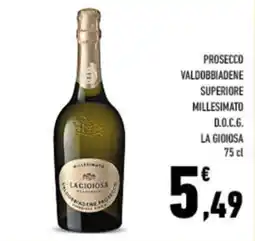 Conad City Prosecco Valdobbiadene Superiore Millesimato D.O.C.G. La Gioiosa offerta