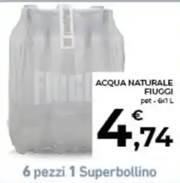 Conad City Acqua naturale Fiuggi offerta
