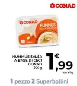 Conad City Hummus salsa a base di ceci Conad offerta