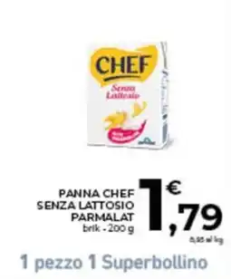Conad City Panna Chef senza lattosio offerta