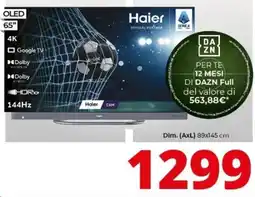 Comet Haier OLED 65" offerta