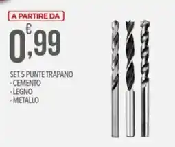 Iper Nonna Isa Set 5 punte trapano offerta
