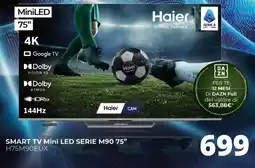 Comet Smart TV Mini LED Serie M90 75" Haier offerta