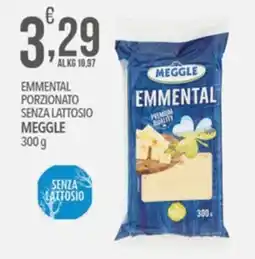Iper Romagnolo Emmental porzionato senza lattosio Meggle offerta