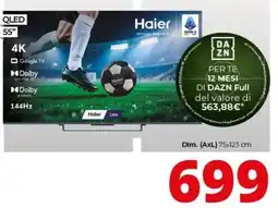 Comet Haier QLED 55" offerta