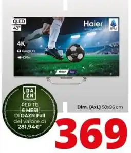 Comet Televisione QLED Haier 43" offerta