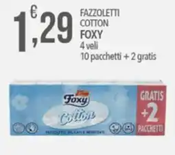Iper Romagnolo Fazzoletti cotton Foxy offerta