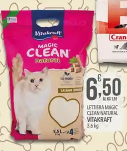 Iper Nonna Isa Lettiere magic clean natural vitakraft offerta