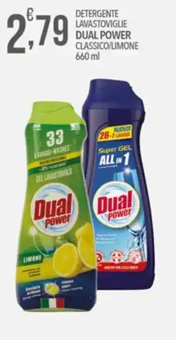Iper Romagnolo Detergente lavastoviglie Dual Power classico/limone offerta