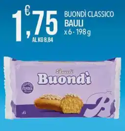 Iper Romagnolo Buondì classico Bauli offerta