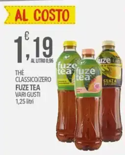 Iper Romagnolo Thè classico/zero Fuze Tea offerta