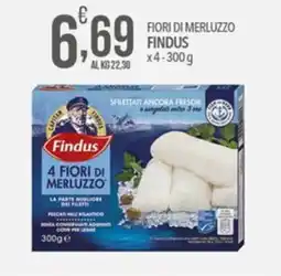 Iper Romagnolo Fiori di merluzzo Findus offerta