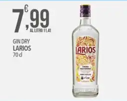 Iper Romagnolo Gin Dry Larios offerta