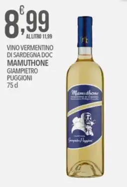 Iper Romagnolo Vino Vermentino di Sardegna Doc Mamuthone offerta