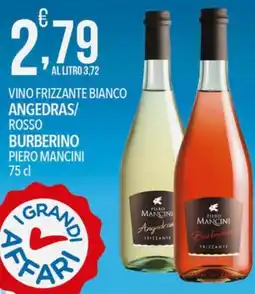 Iper Romagnolo Vino frizzante bianco Angedras / rosso Burberino Piero Mancini offerta