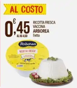 Iper Romagnolo Ricotta fresca vaccina Arborea offerta