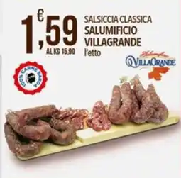 Iper Romagnolo Salsiccia classica Salumificio Villagrande offerta