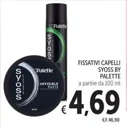 Spazio Conad Fissativi capelli Syoss by Palette offerta