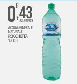 Iper Romagnolo Acqua minerale naturale Rocchetta offerta
