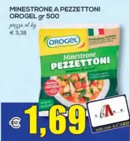 SuperOne Minestrone a pezzetttoni Orogel offerta
