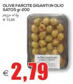 SuperOne Olive Farcite Giganti in Olio Satos offerta