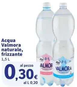 Ok Sigma Acqua Valmora naturale, frizzante offerta
