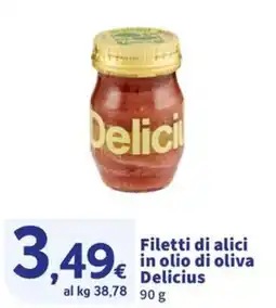 Ok Sigma Filetti di alici in olio di oliva Delicius offerta