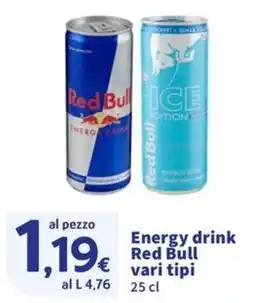 Ok Sigma Energy drink Red Bull vari tipi offerta