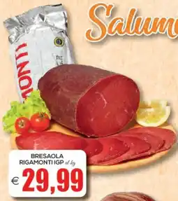 SuperOne Bresaola Rigamonti IGP offerta