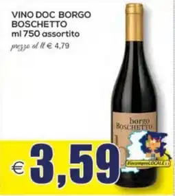 SuperOne Vino doc borgo boschetto offerta