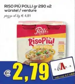 SuperOne RisoPiù! con wurstel offerta