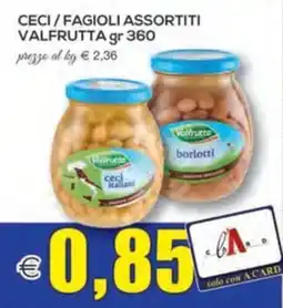 SuperOne Ceci / Fagioli assortiti Valfrutta offerta