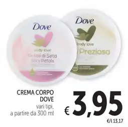 Spazio Conad Crema corpo Dove offerta