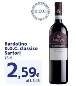 Ok Sigma Bardolino D.O.C. classico Sartori offerta