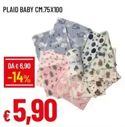 Galassia Plaid baby offerta