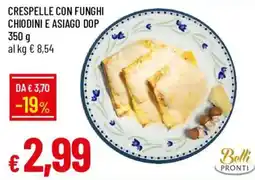 Galassia Crespelle con funghi chiodini e asiago dop offerta