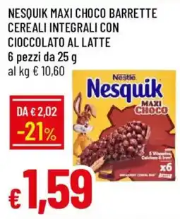 Galassia Nesquik Maxi Choco Barrette offerta