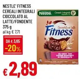 Galassia Nestlé Fitness Cereali Integrali Cioccolato al Latte/Fondente offerta