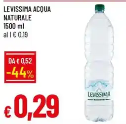 Galassia Acqua naturale Levissima offerta