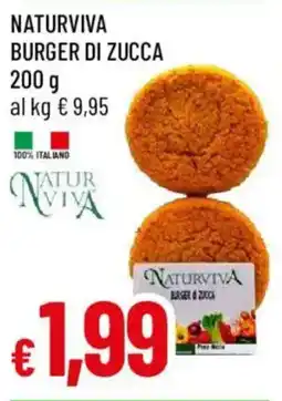 Galassia Naturviva burger di zucca offerta