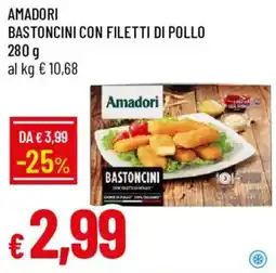 Galassia Amadori bastoncini con filetti di pollo offerta