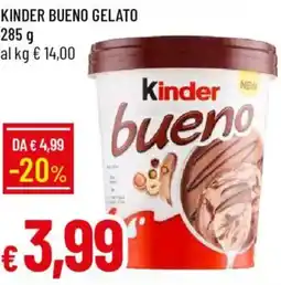 Galassia Kinder bueno gelato offerta