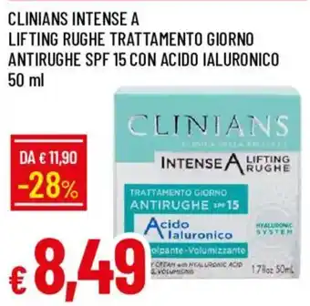 Clinians intense a lifting rughe trattamento giorno antirughe